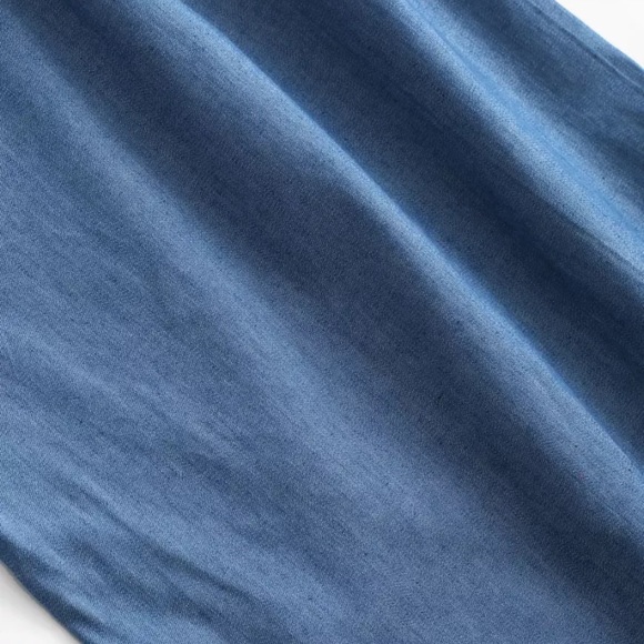 Denim Wide Leg Jumpsuit - Picture 6 of 7